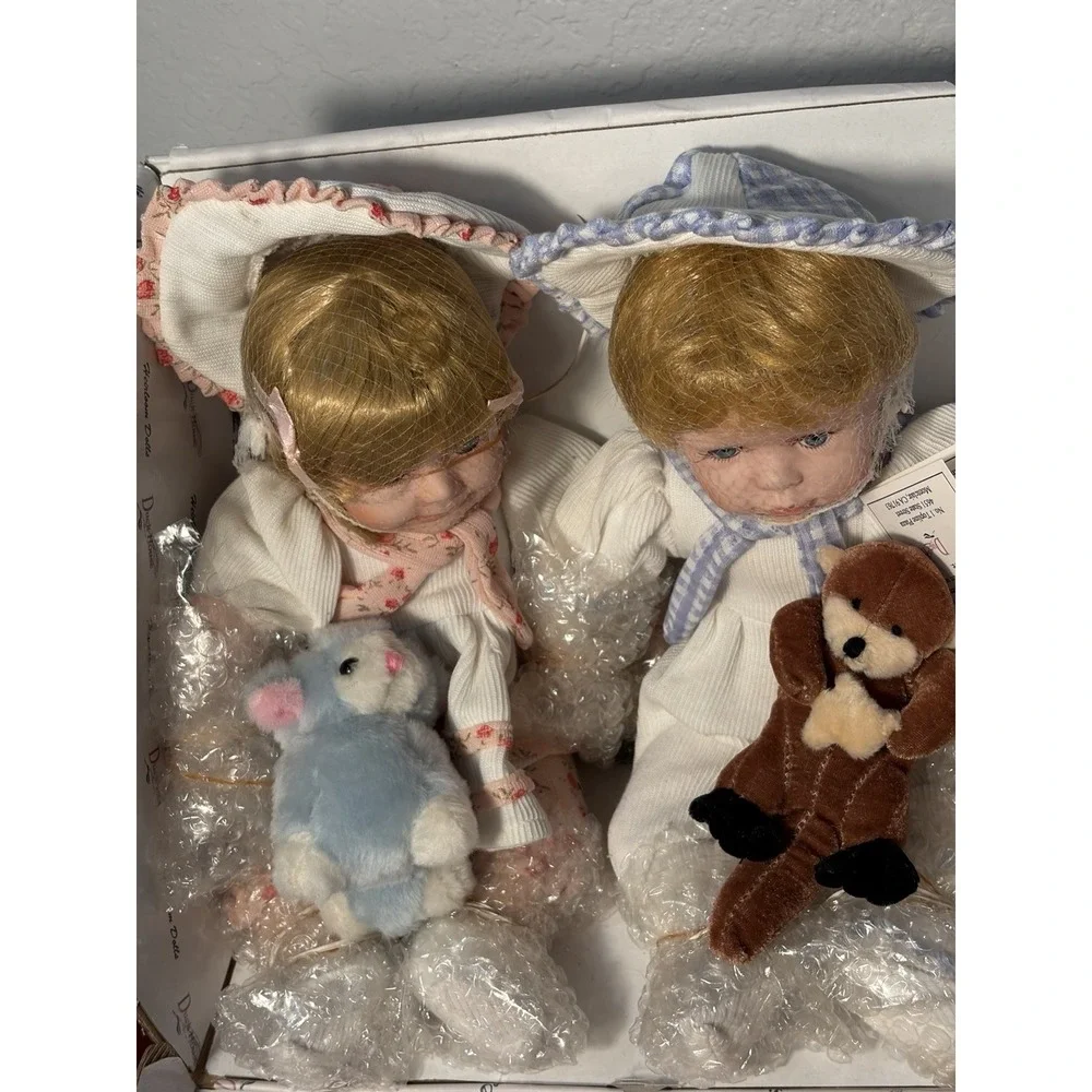 Duck House Heirloom Dolls 961/5000  Numbered  Boy & Girl Set Becca & Blake NIB